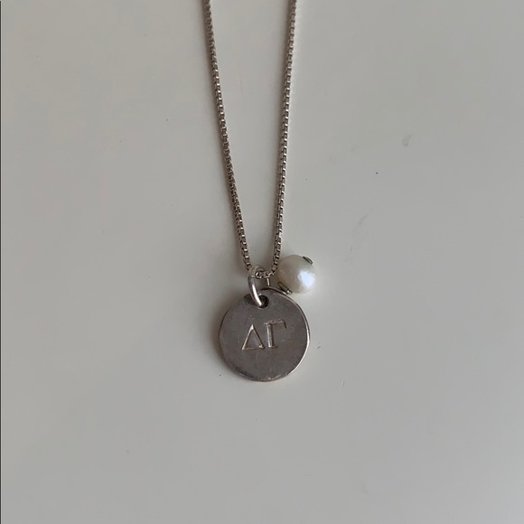 Jewelry - Delta gamma Sterling silver necklace